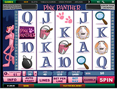 Геймплей игрового автоматв Розовая Пантера