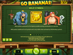 Вайлд символ игрового аппарата go bananas