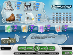 Цена символов игрового автомата Icy Wonders