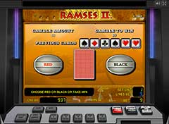 Риск-игра в игровом автомате Рамзес 2