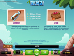 Scatter и wild игрового аппарата Beach